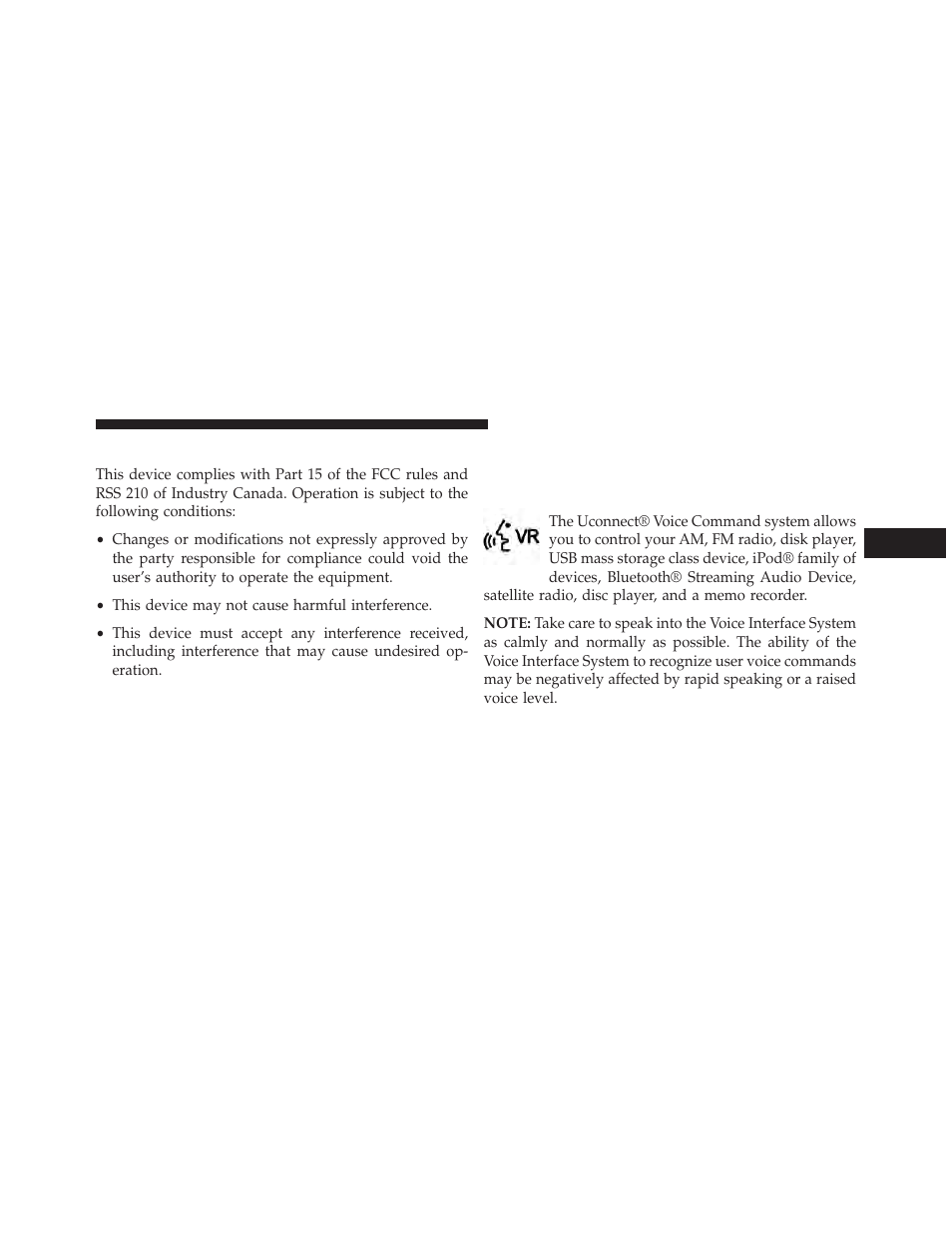 General information, Voice command — if equipped, Voice command system operation | Ram Trucks 2014 Cargo Van Commercial - Owner Manual User Manual | Page 163 / 668