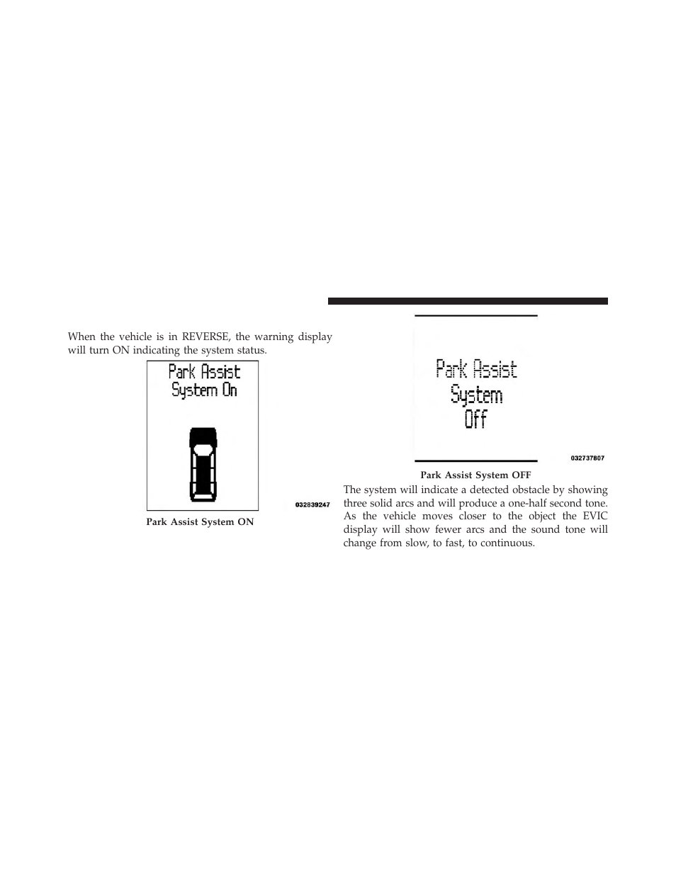 Parksense® display | Ram Trucks 2014 Cargo Van Commercial - Owner Manual User Manual | Page 228 / 668