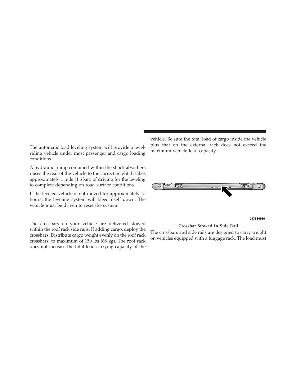 Load leveling system — if equipped, Roof luggage rack — if equipped | Ram Trucks 2014 Cargo Van Commercial - Owner Manual User Manual | Page 282 / 668