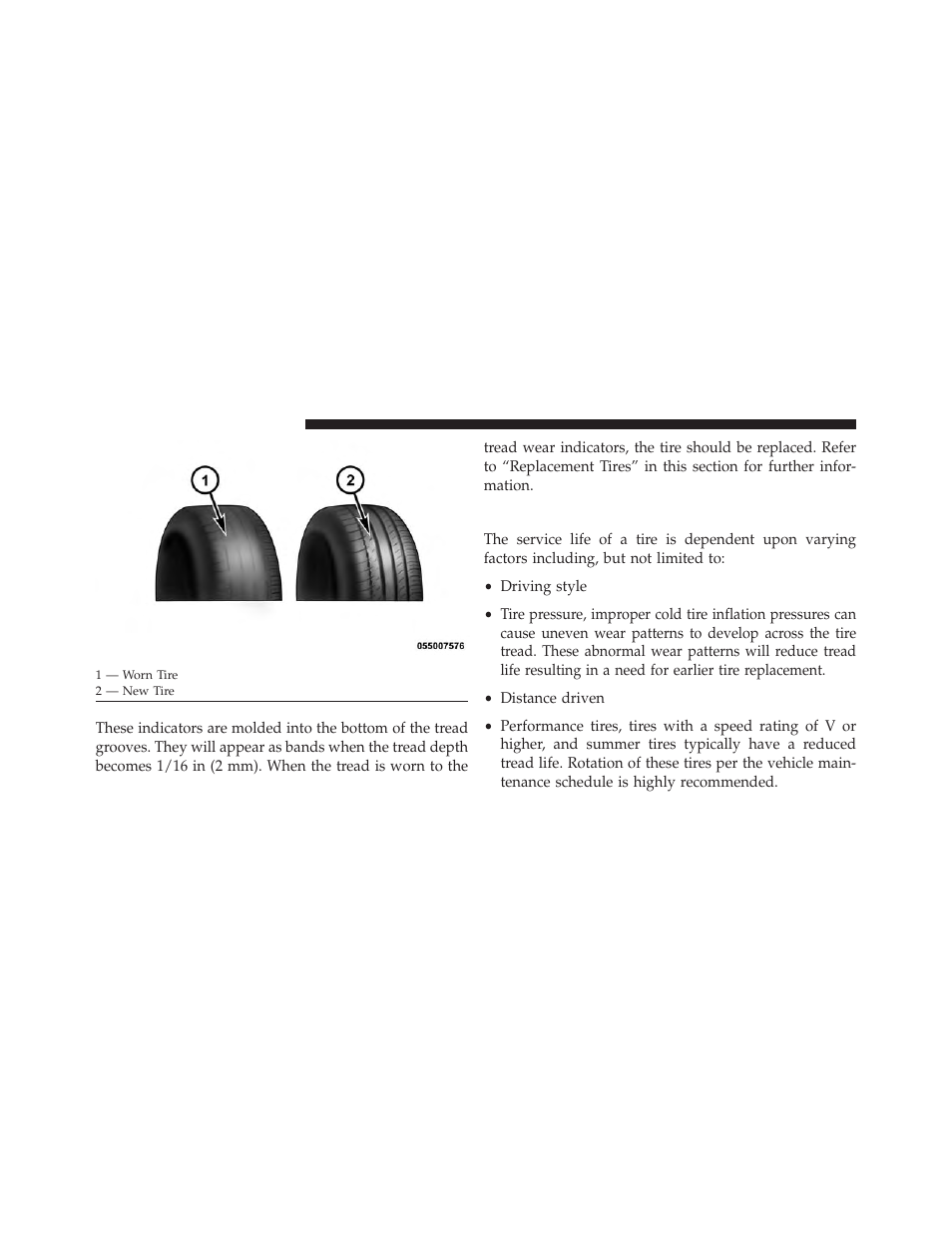 Life of tire | Ram Trucks 2014 Cargo Van Commercial - Owner Manual User Manual | Page 500 / 668