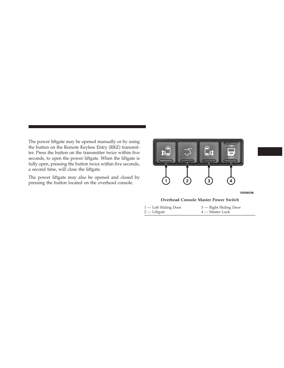 Power liftgate — if equipped | Ram Trucks 2014 Cargo Van Commercial - Owner Manual User Manual | Page 55 / 668