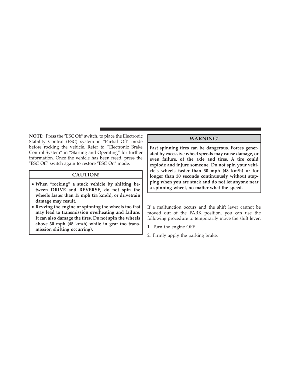 Shift lever override | Ram Trucks 2014 Cargo Van Commercial - Owner Manual User Manual | Page 572 / 668