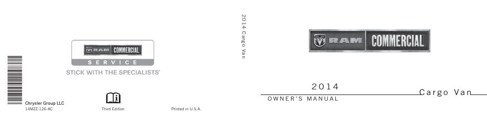 Ram Trucks 2014 Cargo Van Commercial - Owner Manual User Manual | Page 668 / 668