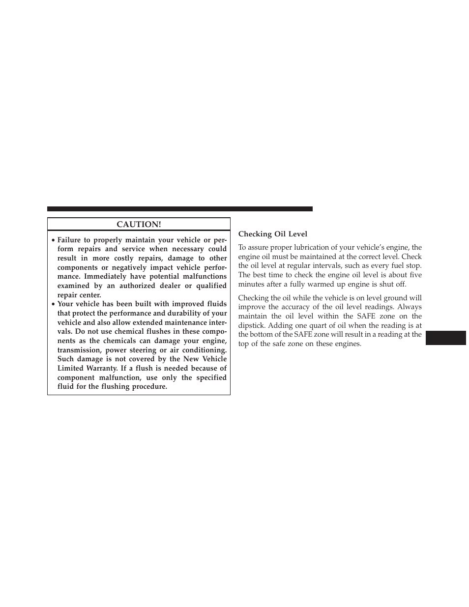 Engine oil, Checking oil level | Ram Trucks 2014 Chassis Cab Commercial - Owner Manual User Manual | Page 445 / 537