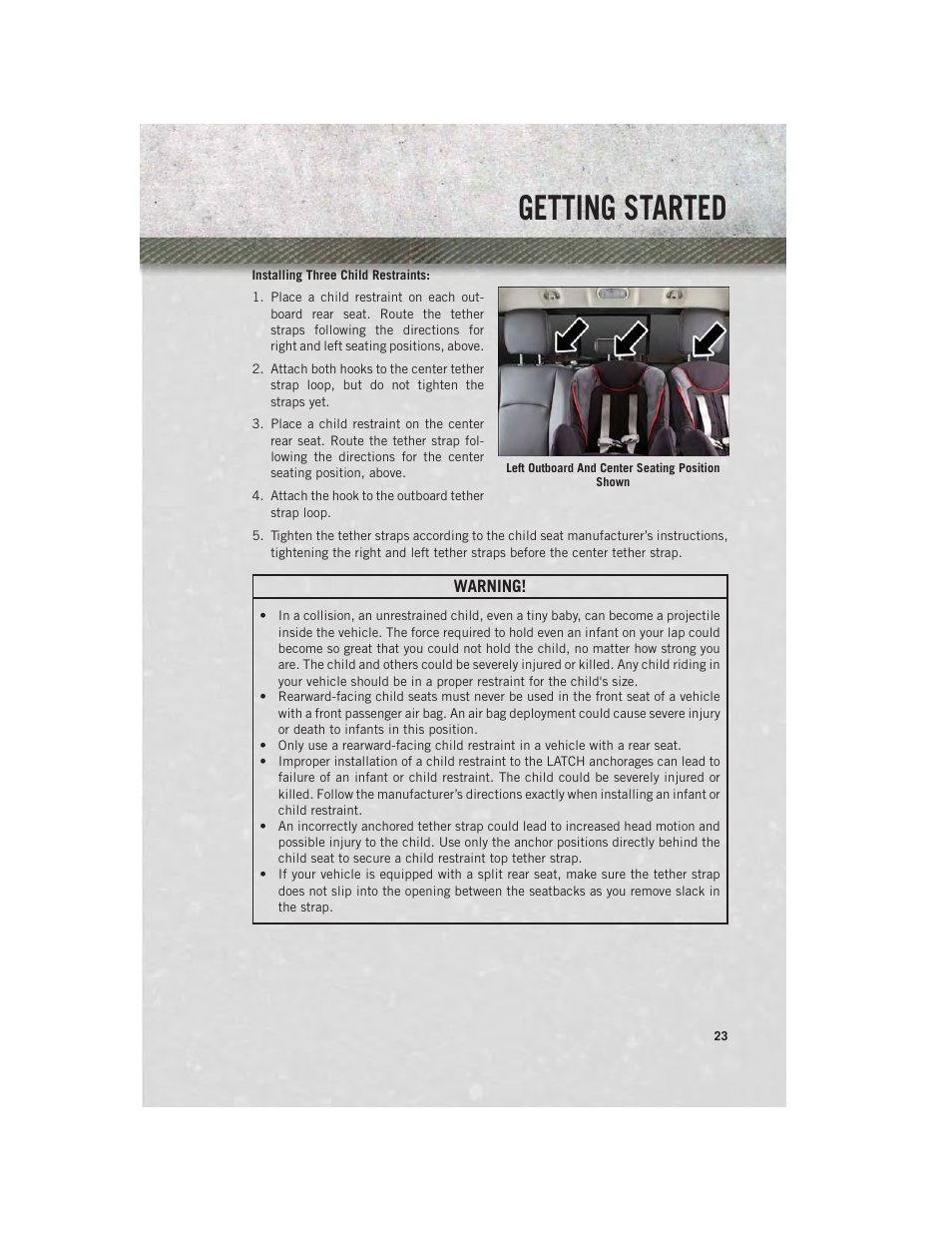 Getting started | Ram Trucks 2014 Chassis Cab Commercial - User Guide User Manual | Page 25 / 204