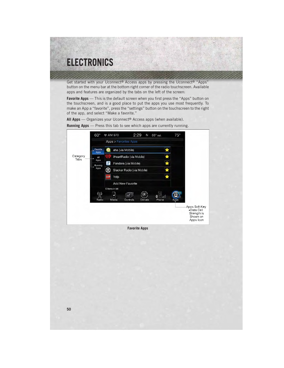 Electronics | Ram Trucks 2014 Chassis Cab Commercial - User Guide User Manual | Page 52 / 204