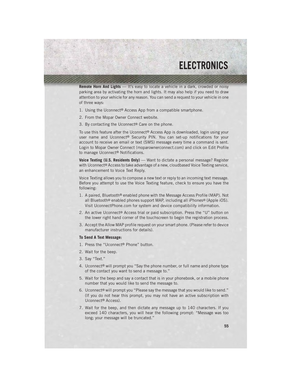 Electronics | Ram Trucks 2014 Chassis Cab Commercial - User Guide User Manual | Page 57 / 204