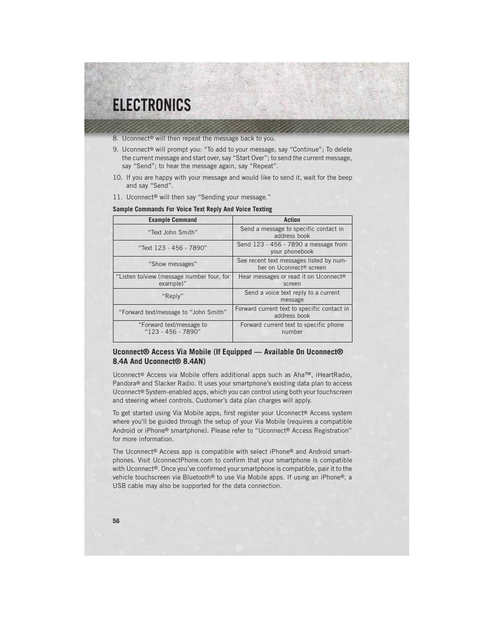 Electronics | Ram Trucks 2014 Chassis Cab Commercial - User Guide User Manual | Page 58 / 204