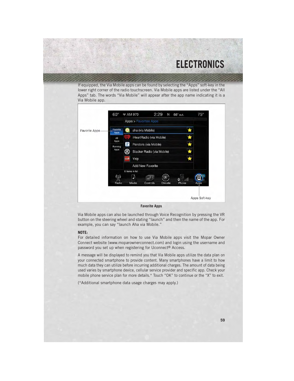 Electronics | Ram Trucks 2014 Chassis Cab Commercial - User Guide User Manual | Page 61 / 204