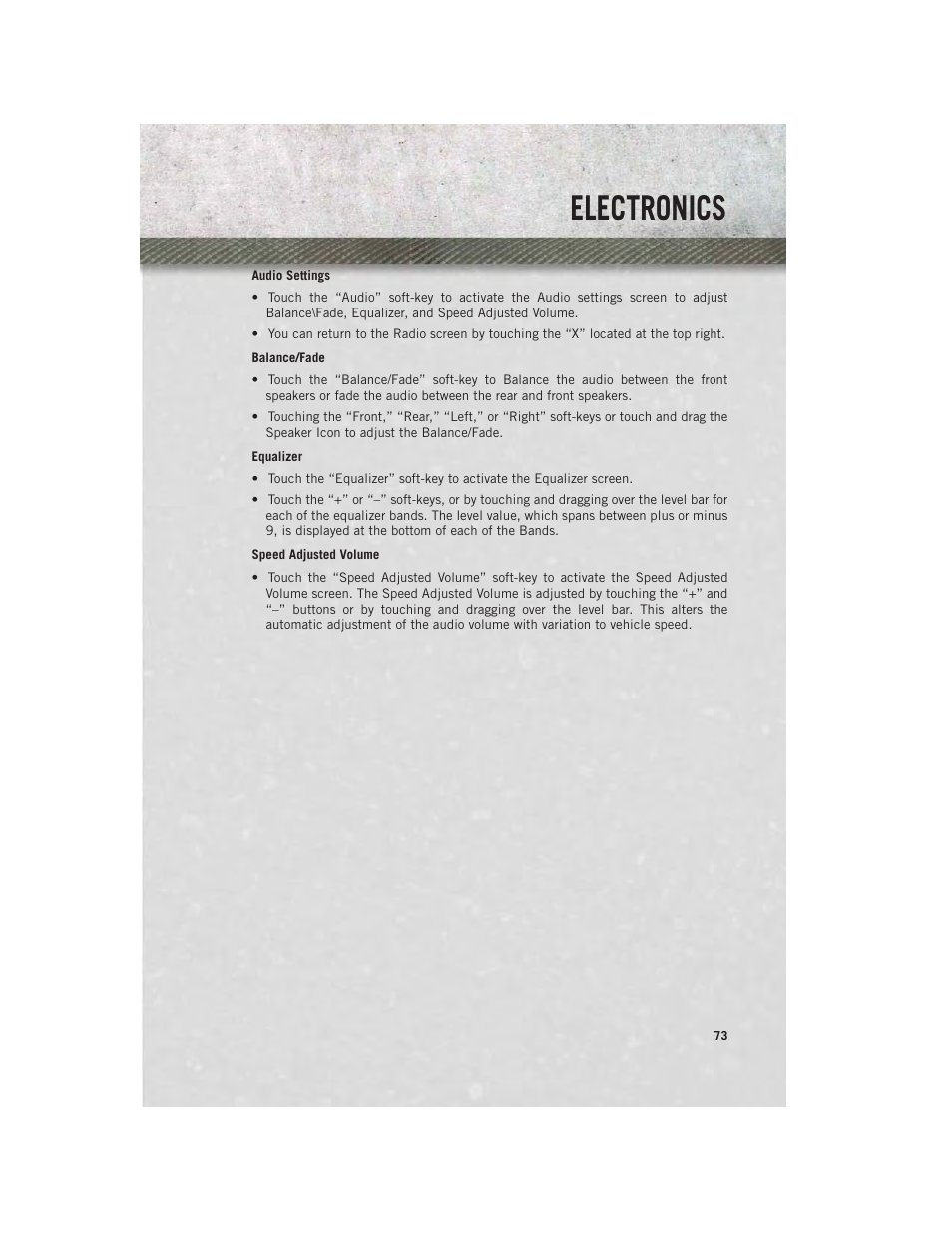 Electronics | Ram Trucks 2014 Chassis Cab Commercial - User Guide User Manual | Page 75 / 204