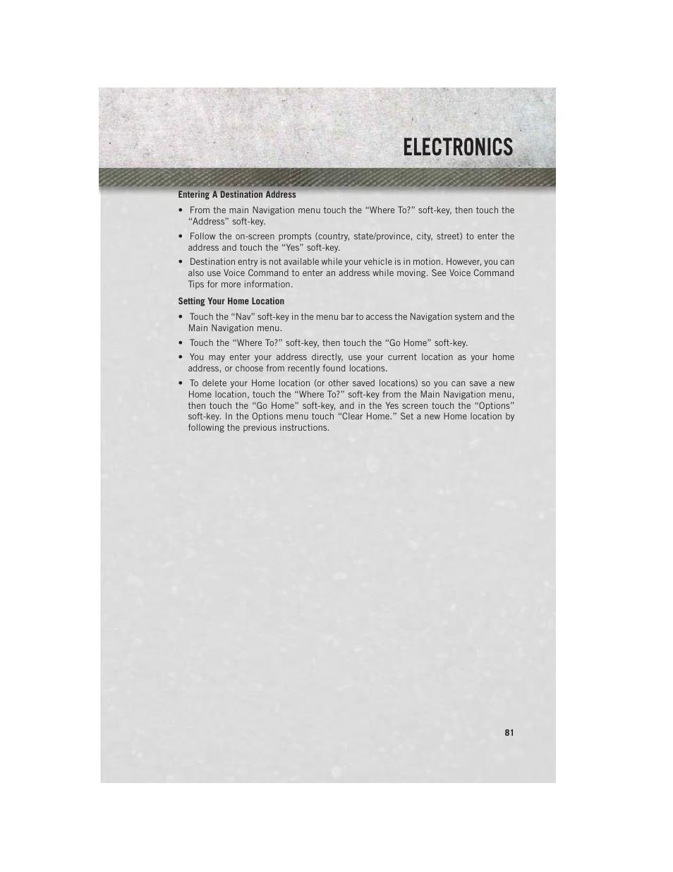 Electronics | Ram Trucks 2014 Chassis Cab Commercial - User Guide User Manual | Page 83 / 204
