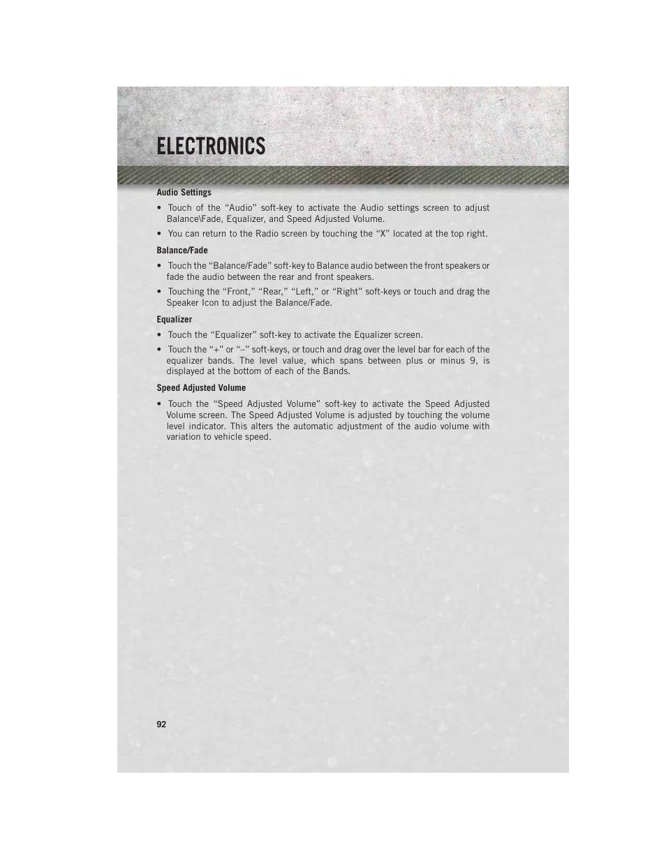 Electronics | Ram Trucks 2014 Chassis Cab Commercial - User Guide User Manual | Page 94 / 204