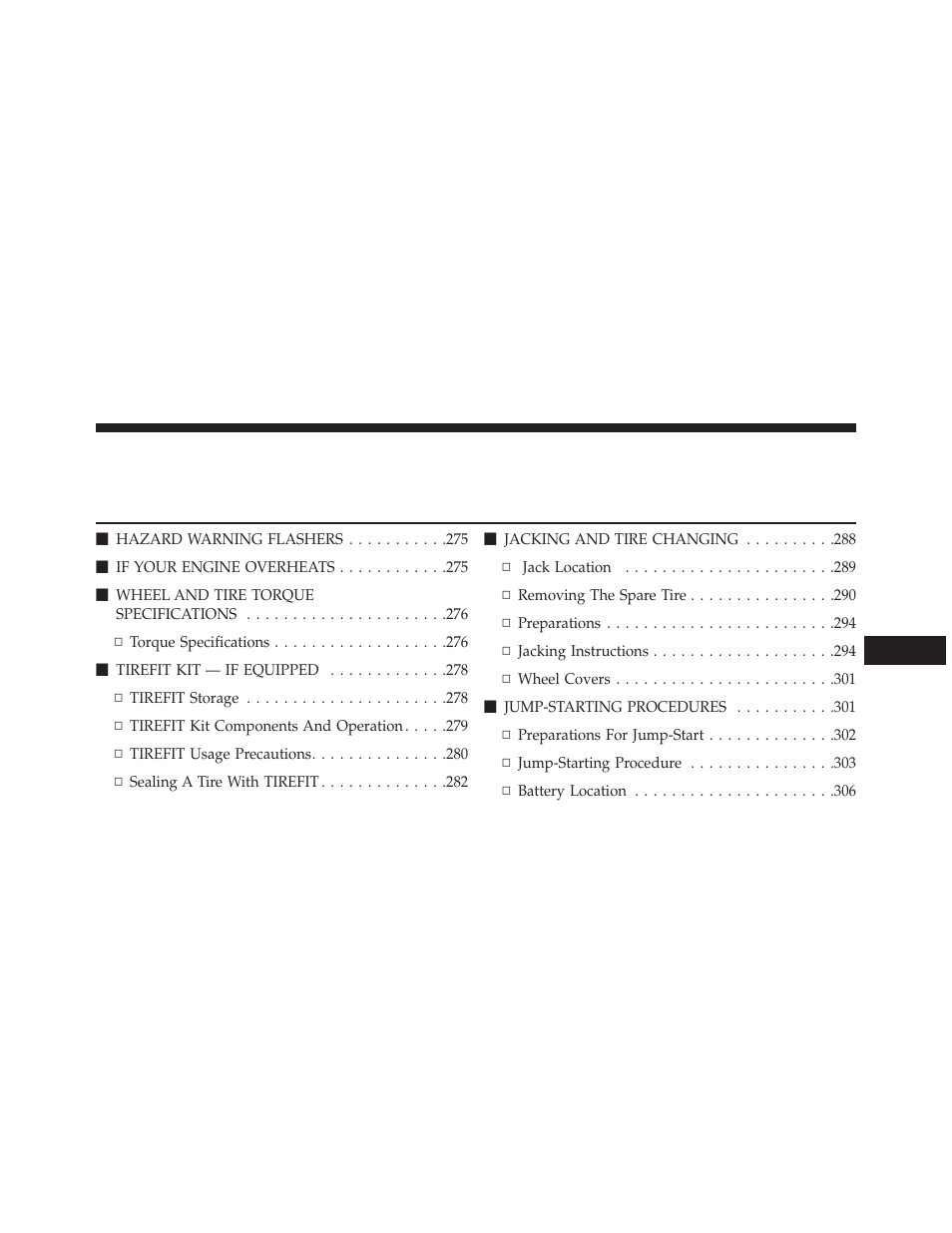 Ram Trucks 2014 ProMaster Commercial - Owner Manual User Manual | Page 275 / 406