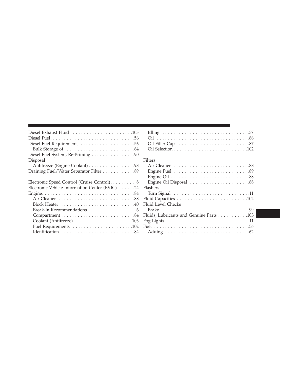 Ram Trucks 2014 ProMaster Commercial - Diesel Supplement User Manual | Page 123 / 128