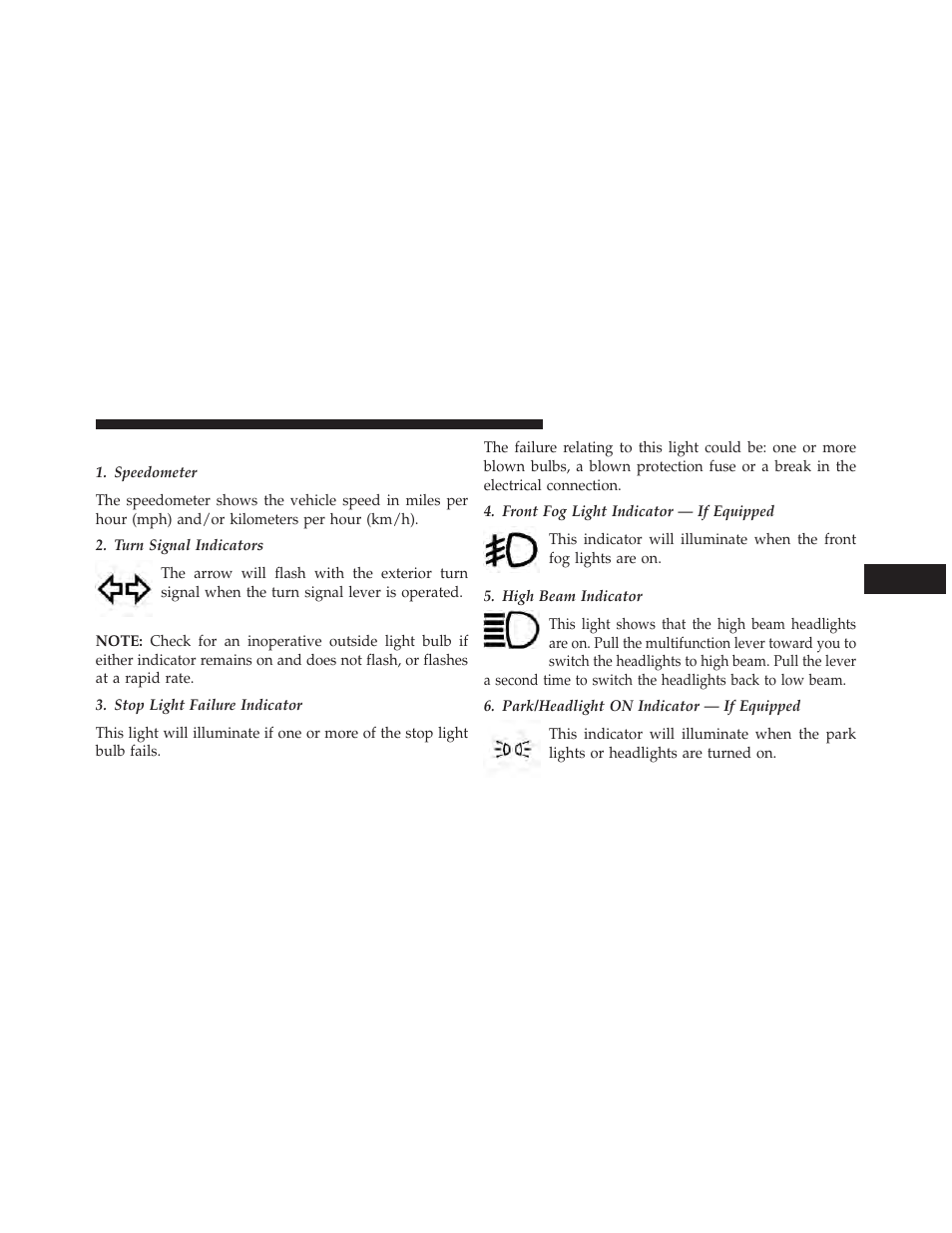Instrument cluster descriptions | Ram Trucks 2014 ProMaster Commercial - Diesel Supplement User Manual | Page 13 / 128