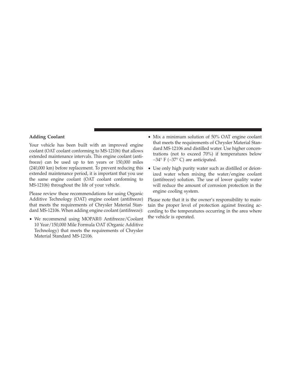 Adding coolant | Ram Trucks 2014 ProMaster Commercial - Diesel Supplement User Manual | Page 98 / 128