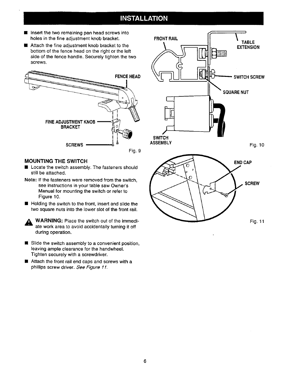 Installation | Craftsman 315.228410 User Manual | Page 6 / 8