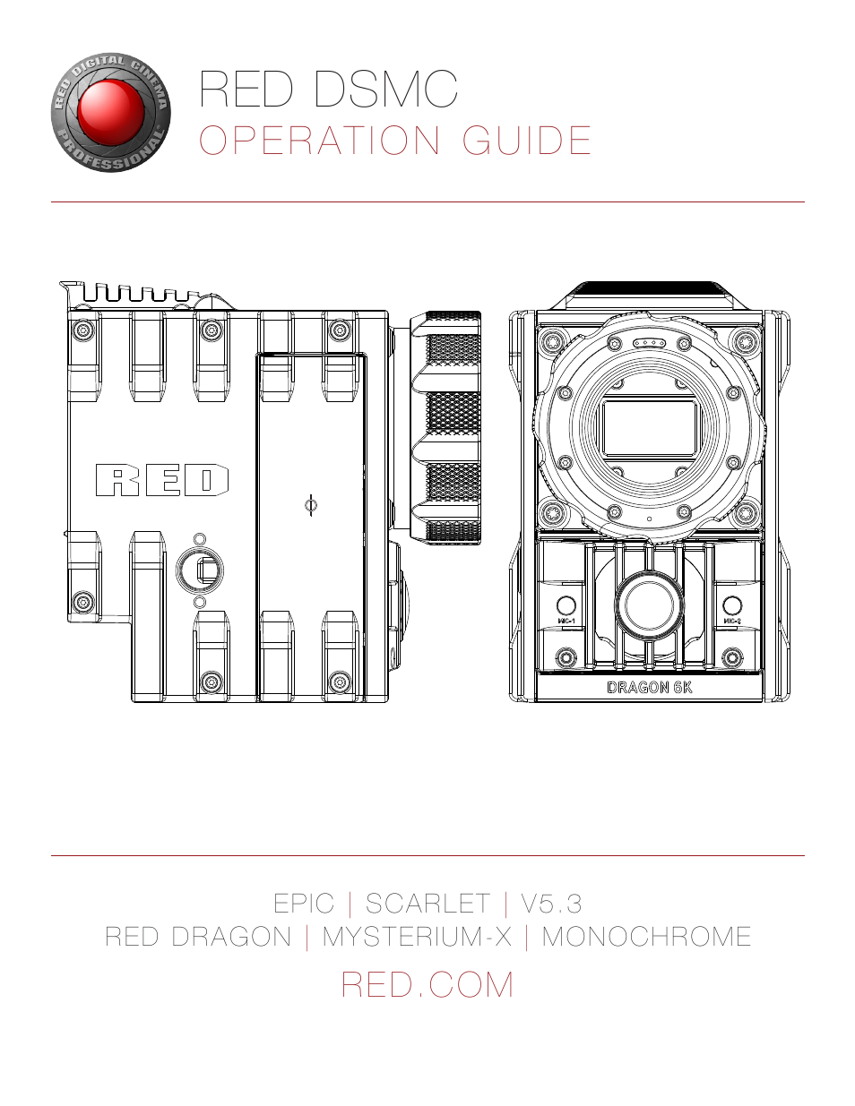 RED DSMC User Manual | 210 pages