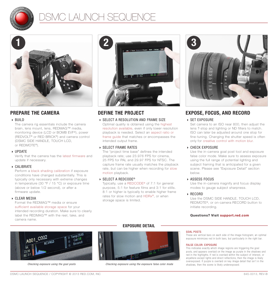 RED DSMC LAUNCH SEQUENCE User Manual | 1 page