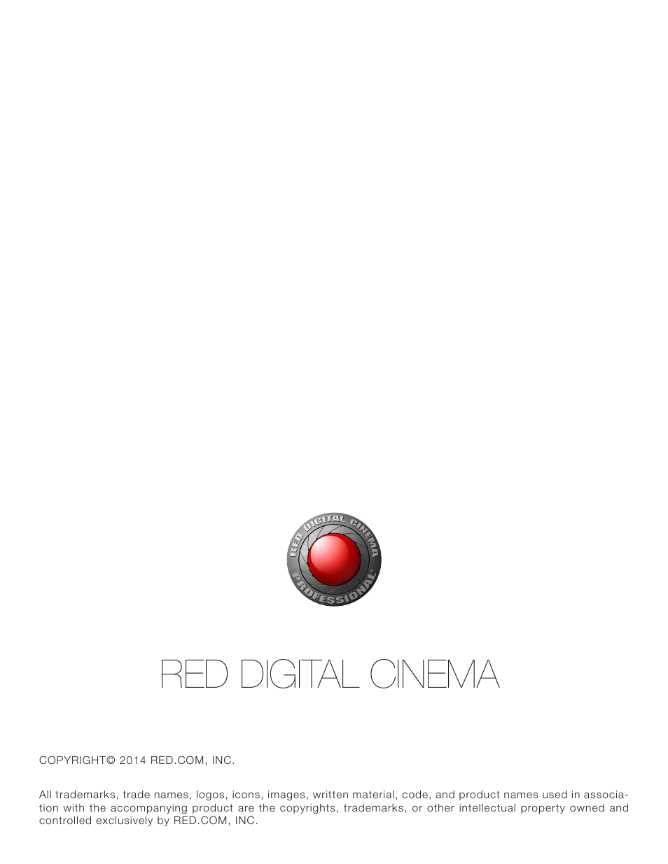 Red digital cinema | RED DSMC POWER User Manual | Page 62 / 62