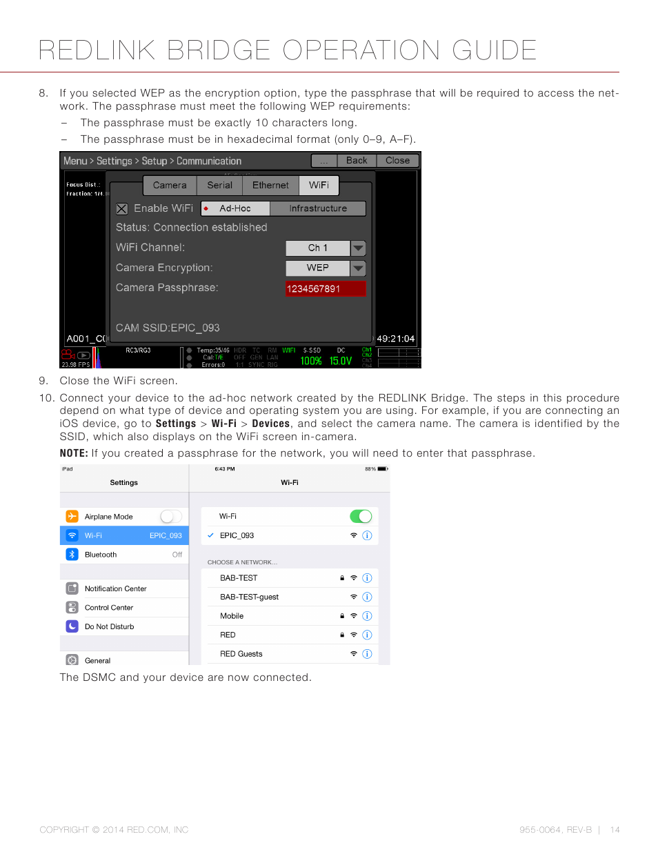 Redlink bridge operation guide | RED REDLINK™ BRIDGE User Manual | Page 14 / 27