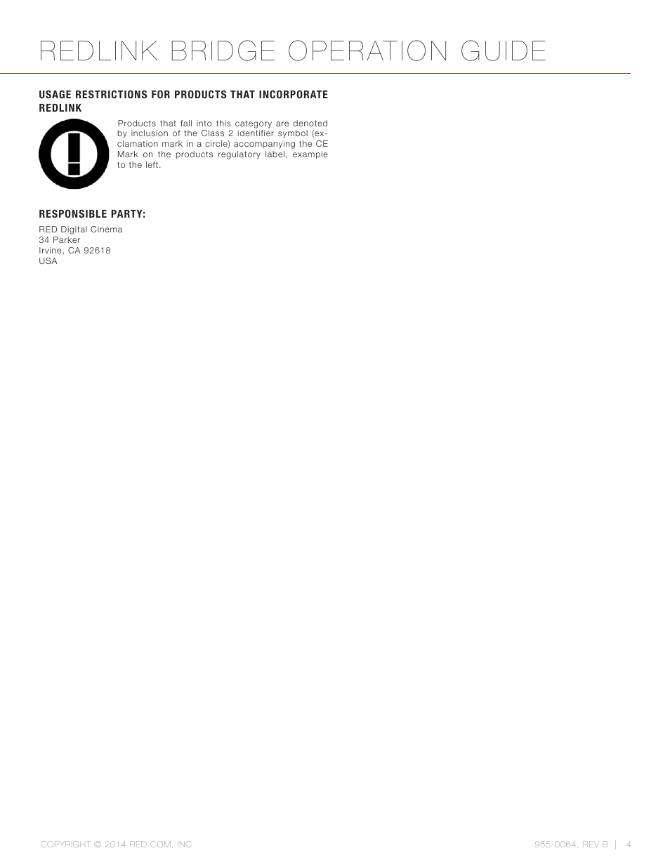 Redlink bridge operation guide | RED REDLINK™ BRIDGE User Manual | Page 4 / 27