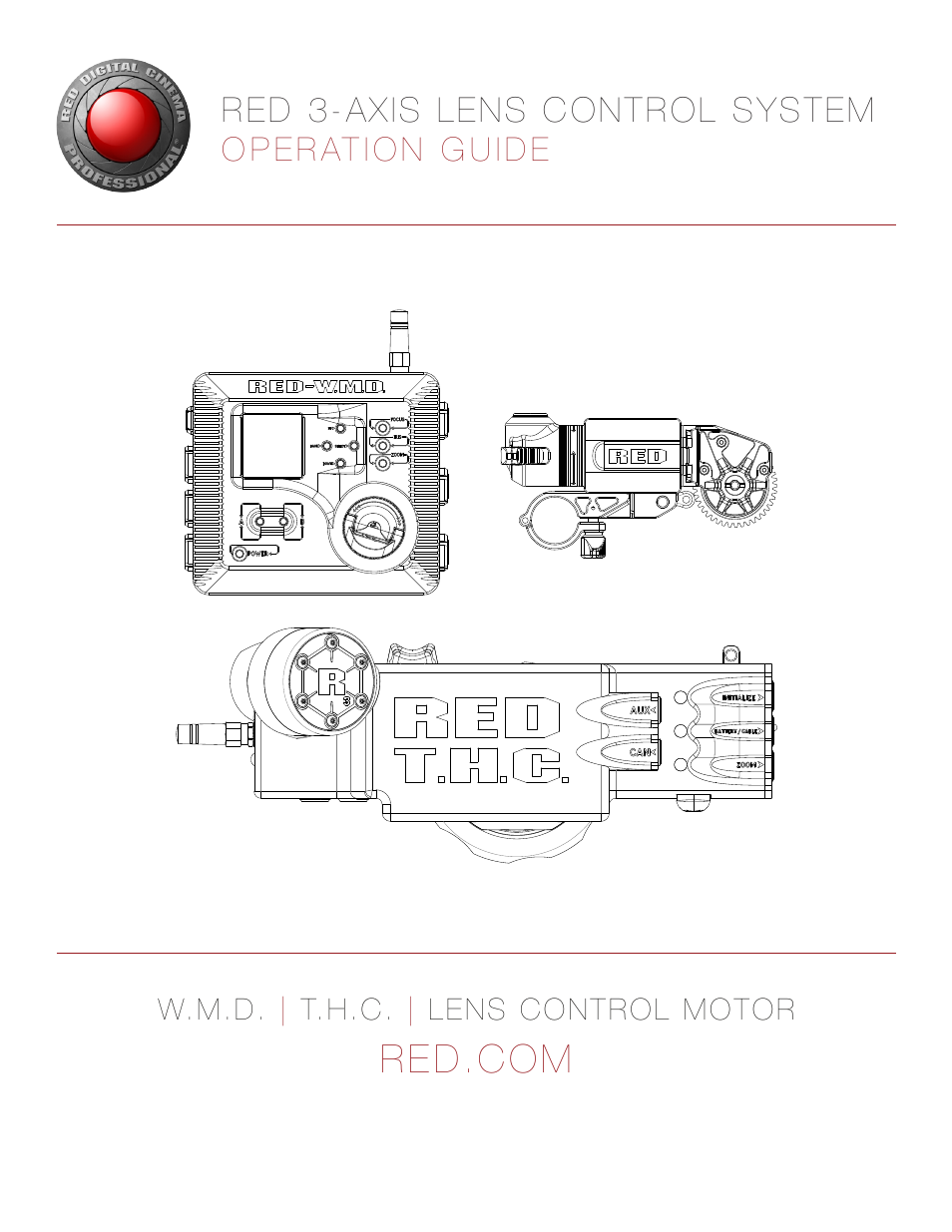RED 3-AXIS LENS CONTROL SYSTEM User Manual | 71 pages