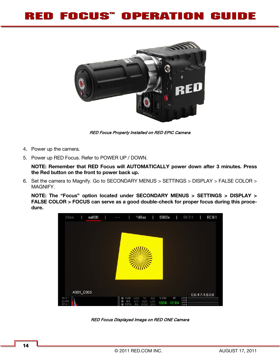 RED FOCUS User Manual | Page 15 / 18