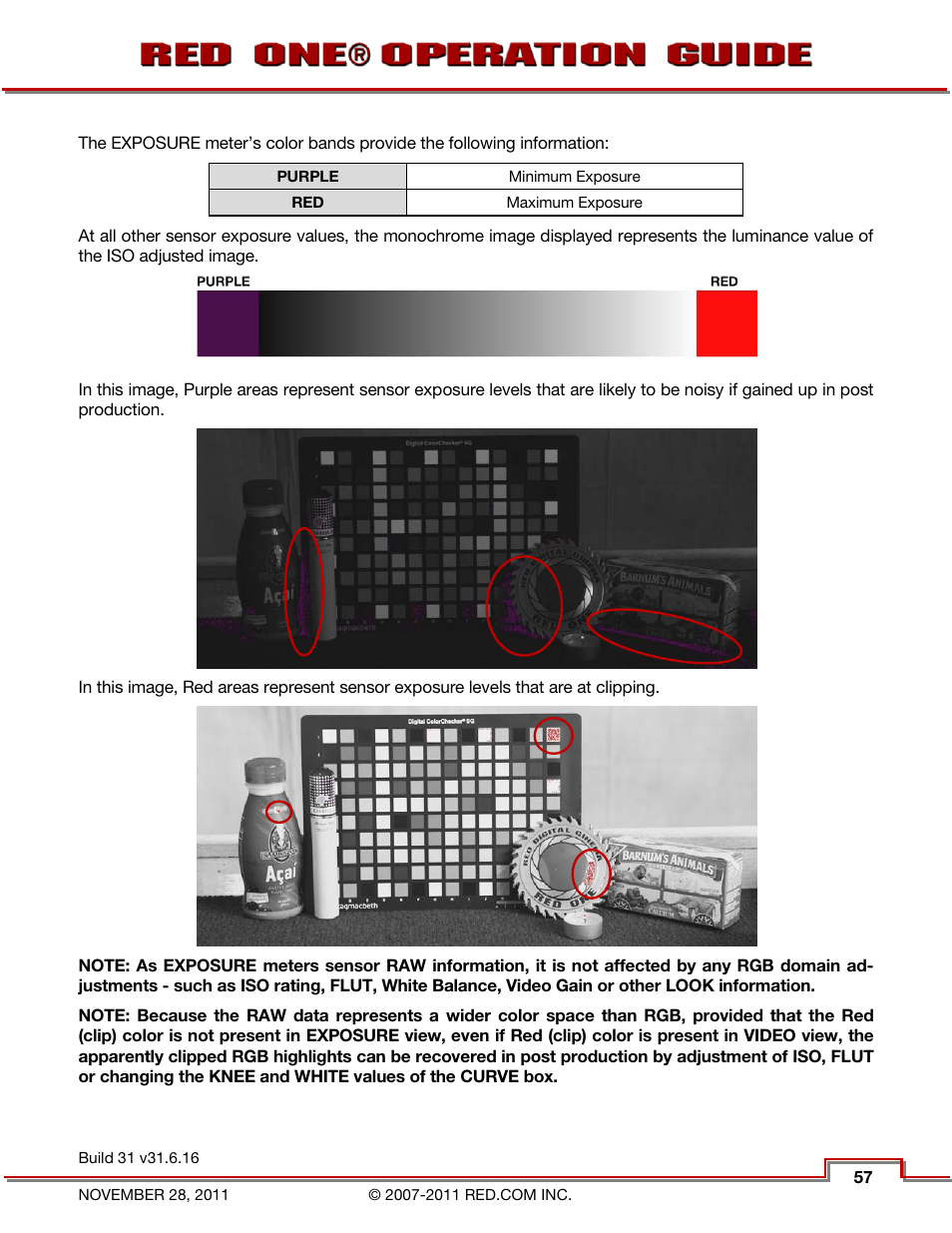 RED ONE OPERATION GUIDE User Manual | Page 58 / 165