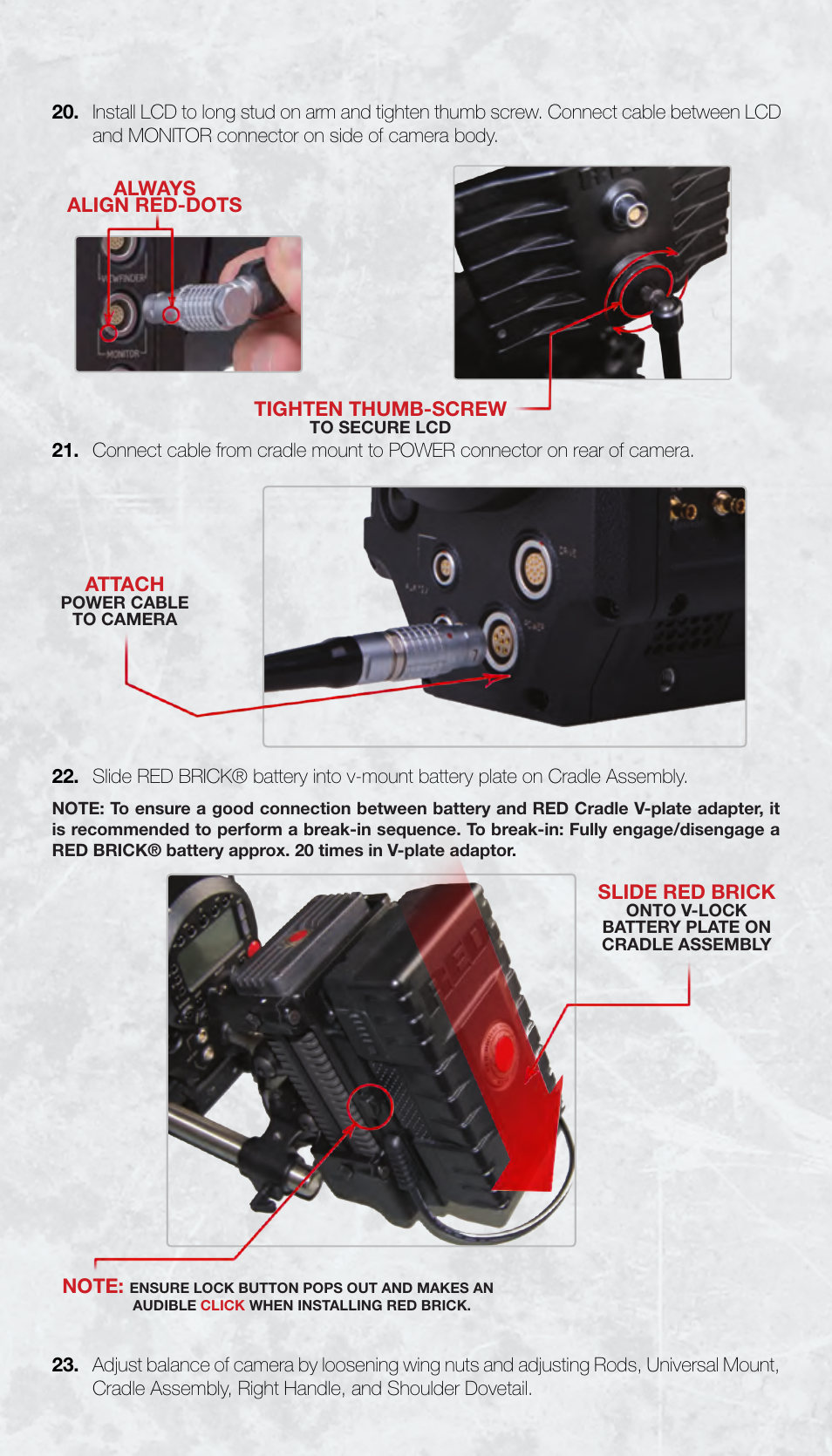 RED ONE QSG User Manual | Page 7 / 12