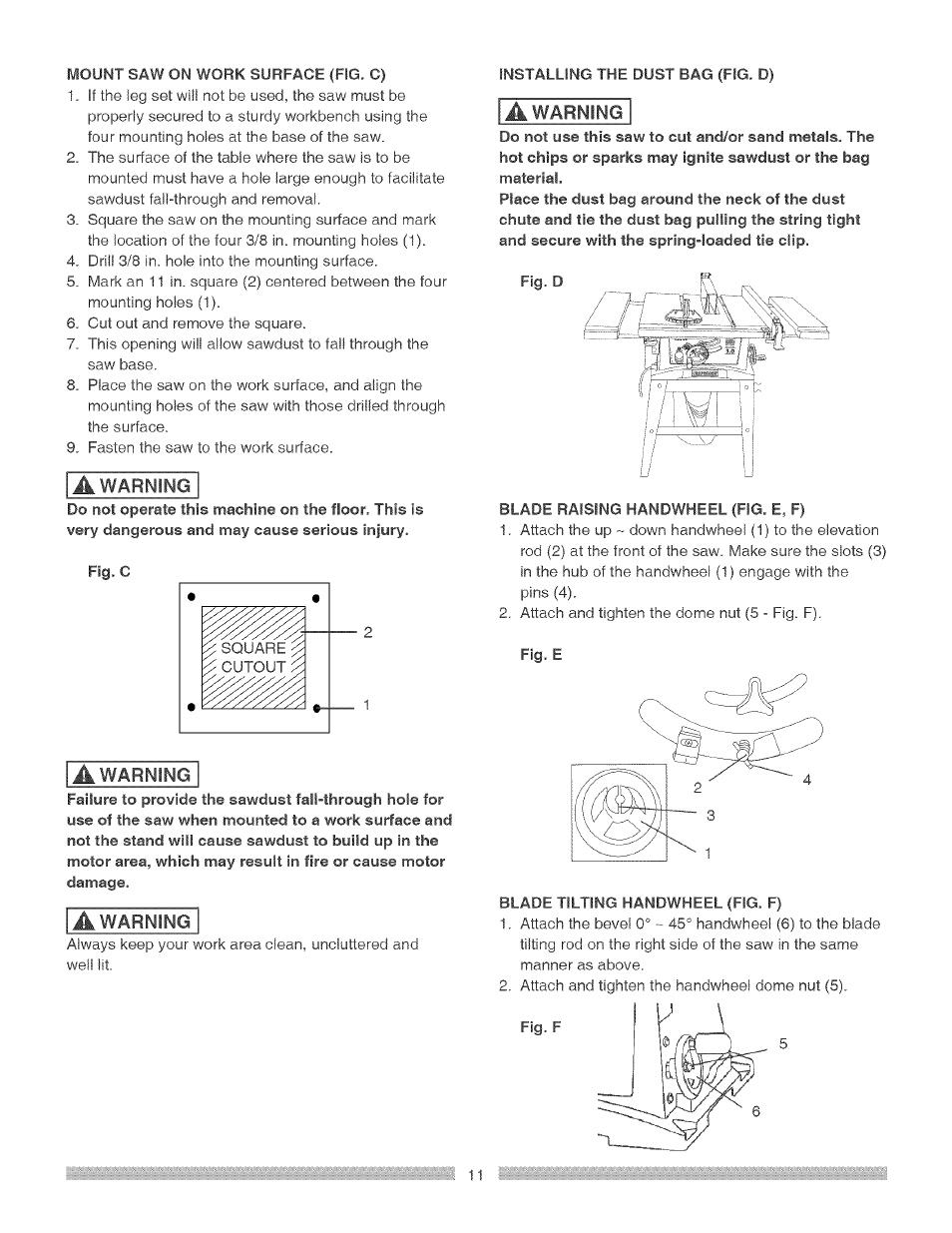Craftsman 137.248840 User Manual | Page 11 / 30