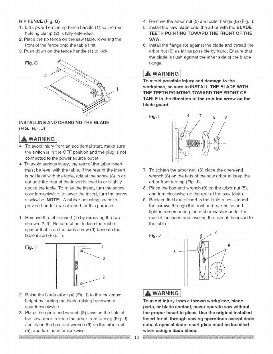 Craftsman 137.248840 User Manual | Page 12 / 30