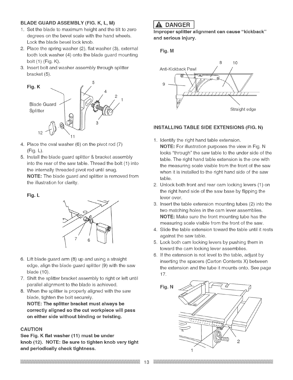 Craftsman 137.248840 User Manual | Page 13 / 30