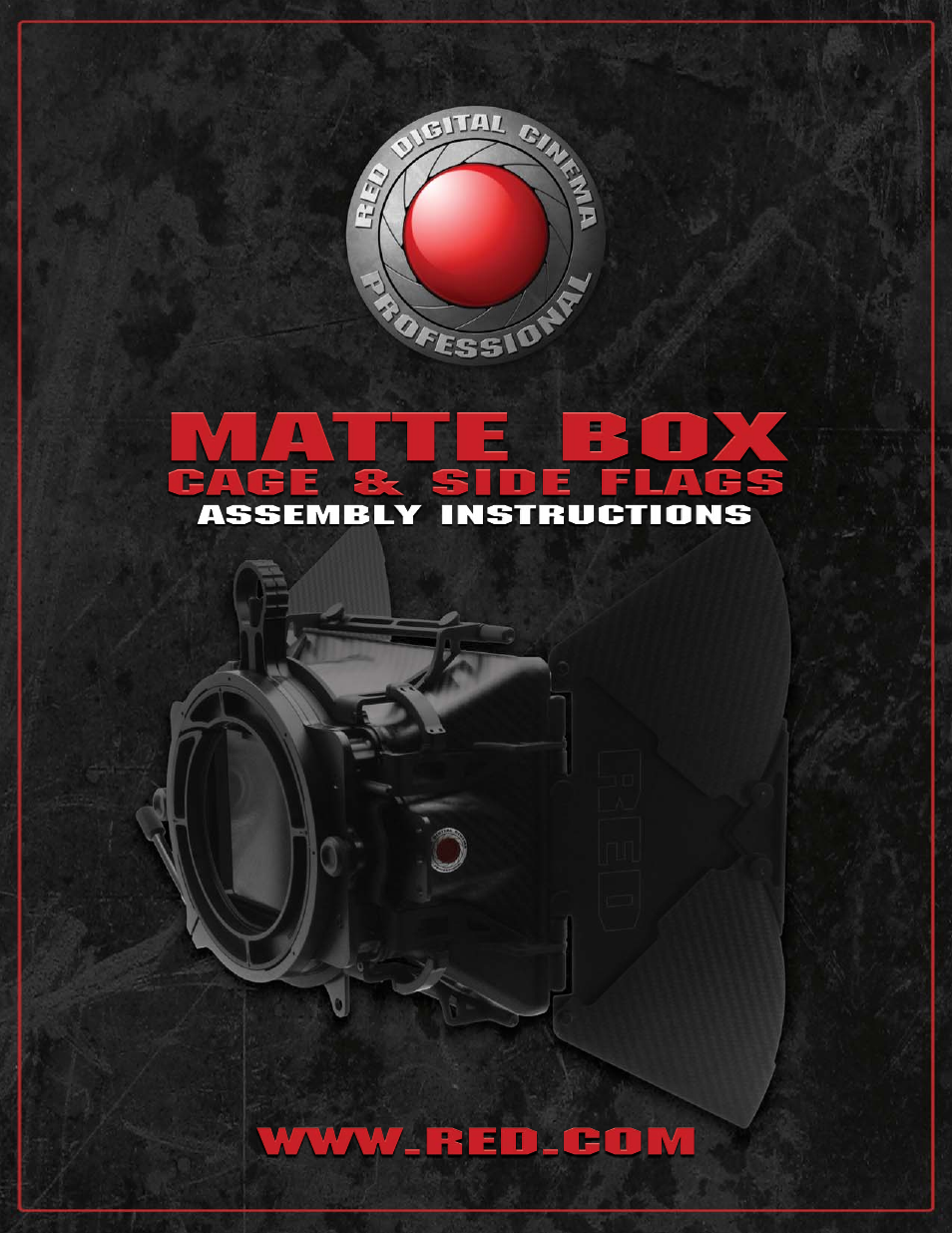 RED MATTE BOX CAGE & SIDE FLAGS User Manual | 12 pages