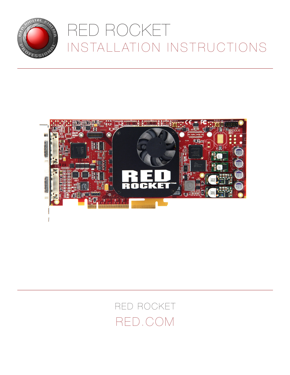 RED ROCKET User Manual | 31 pages