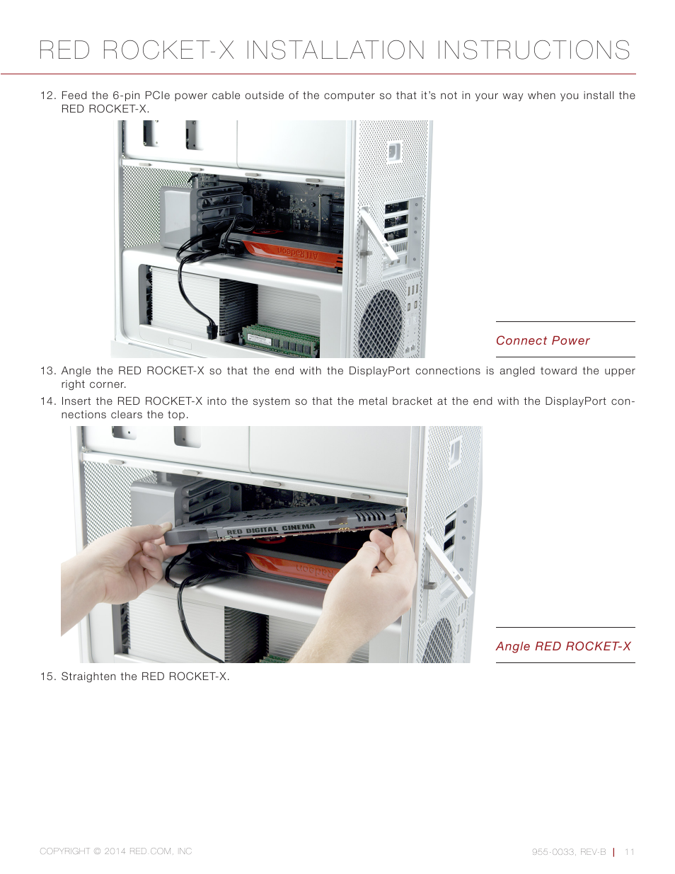 Red rocket-x installation instructions | RED ROCKET-X User Manual | Page 11 / 45