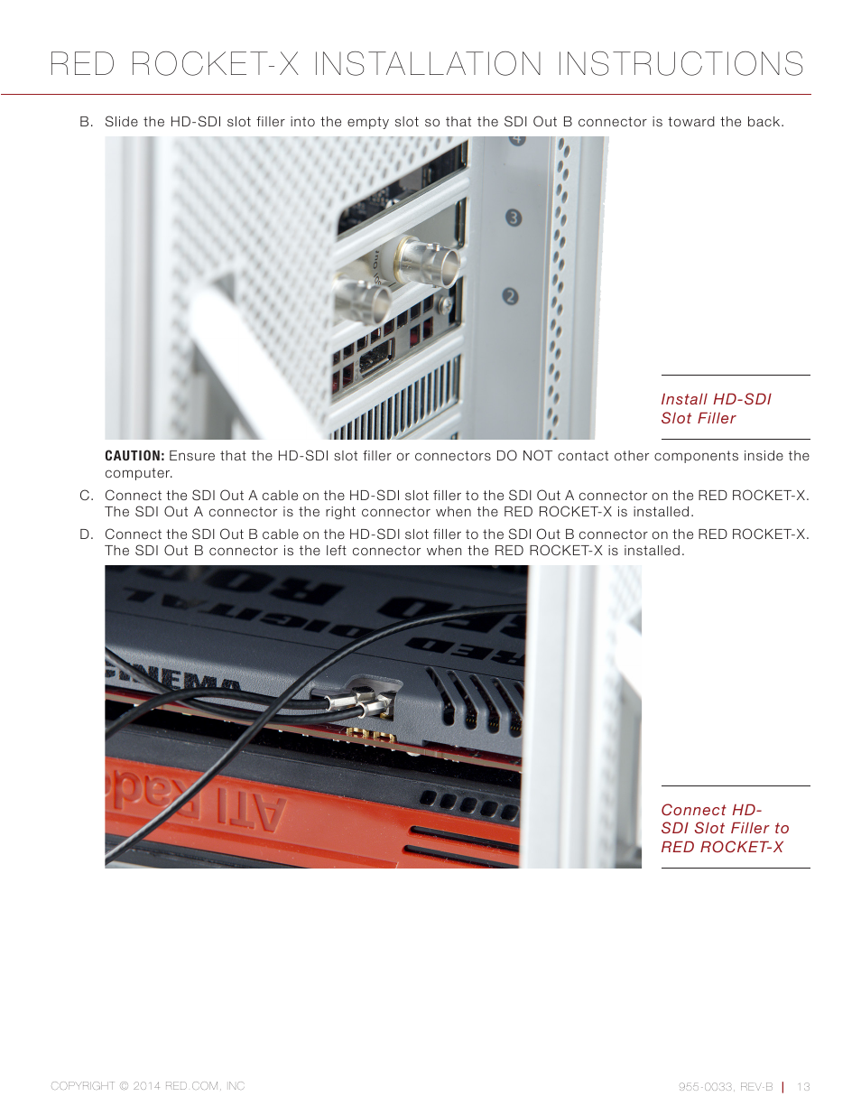 Red rocket-x installation instructions | RED ROCKET-X User Manual | Page 13 / 45