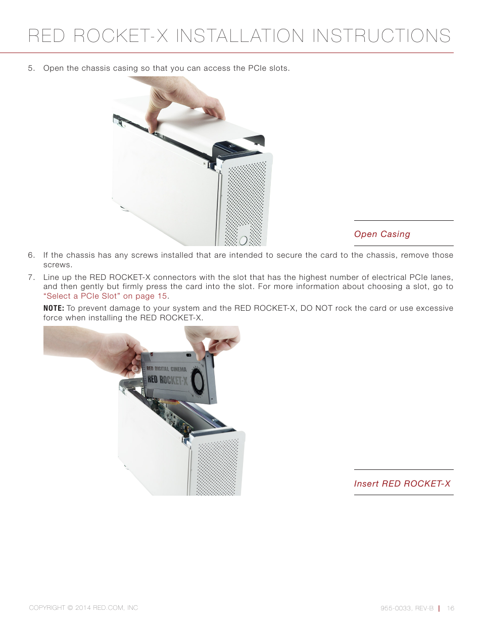 Red rocket-x installation instructions | RED ROCKET-X User Manual | Page 16 / 45