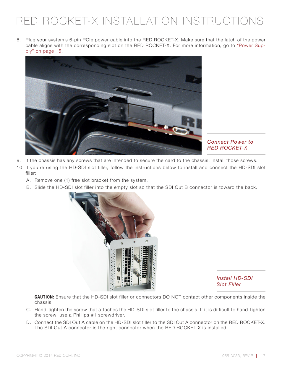 Red rocket-x installation instructions | RED ROCKET-X User Manual | Page 17 / 45