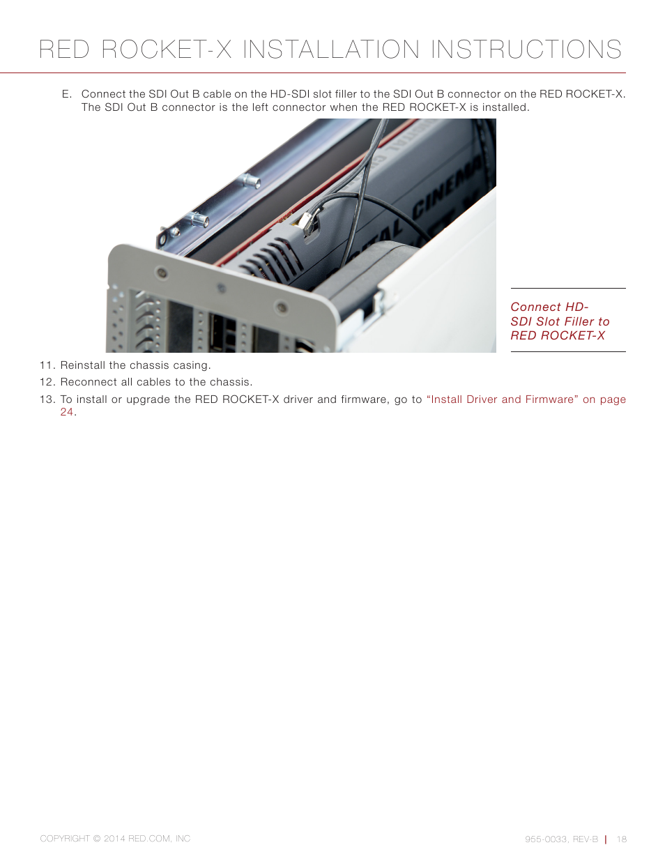 Red rocket-x installation instructions | RED ROCKET-X User Manual | Page 18 / 45