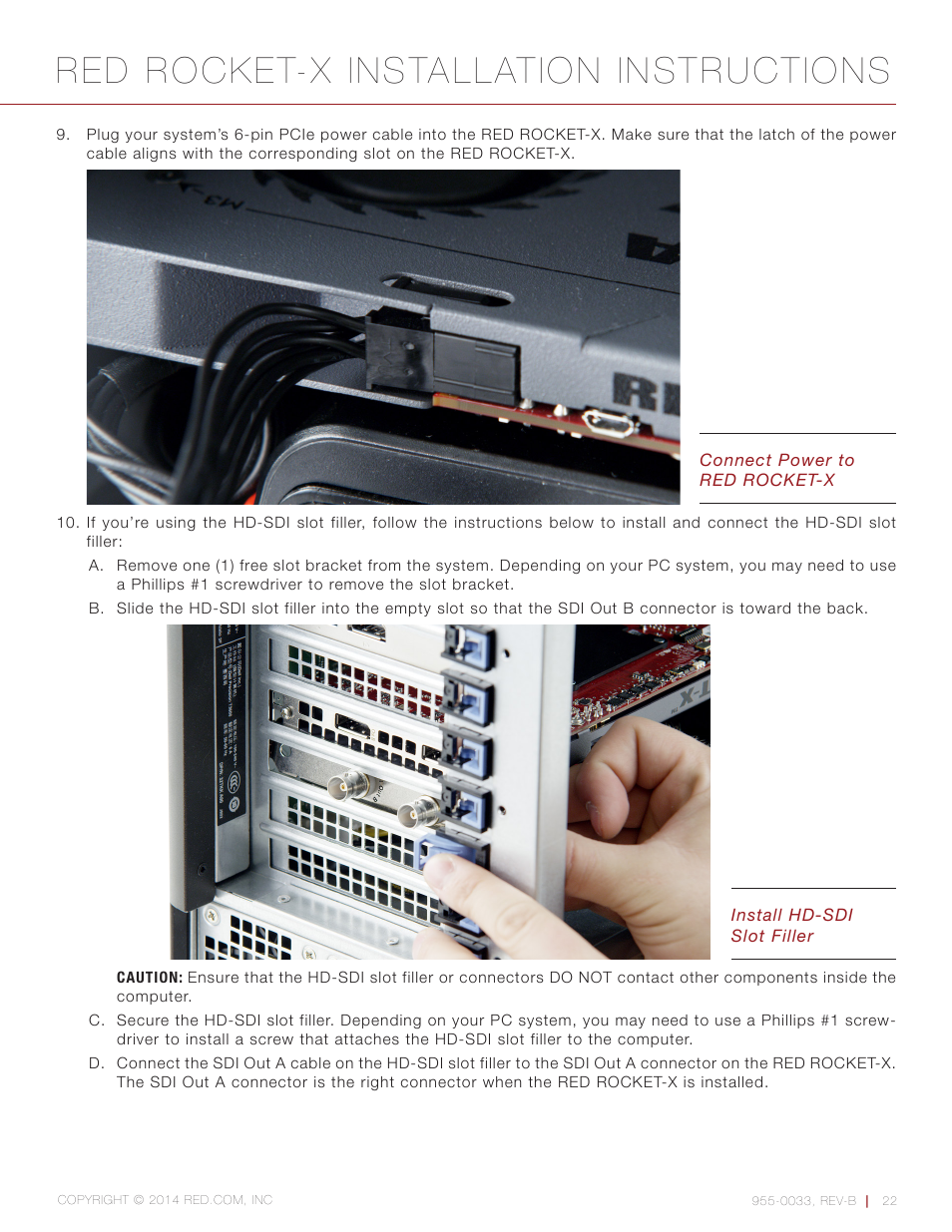 Red rocket-x installation instructions | RED ROCKET-X User Manual | Page 22 / 45