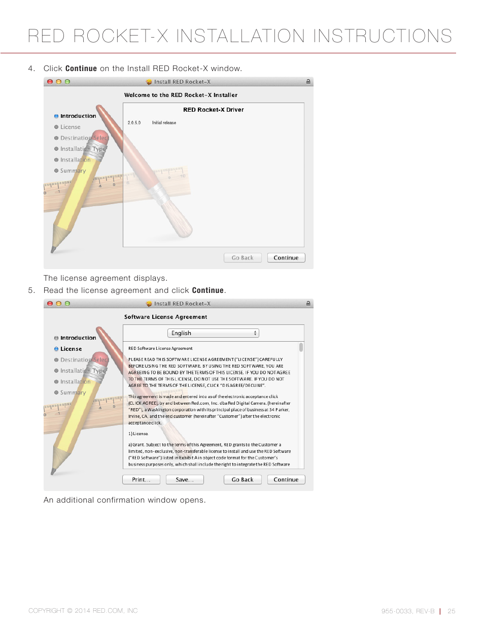 Red rocket-x installation instructions | RED ROCKET-X User Manual | Page 25 / 45