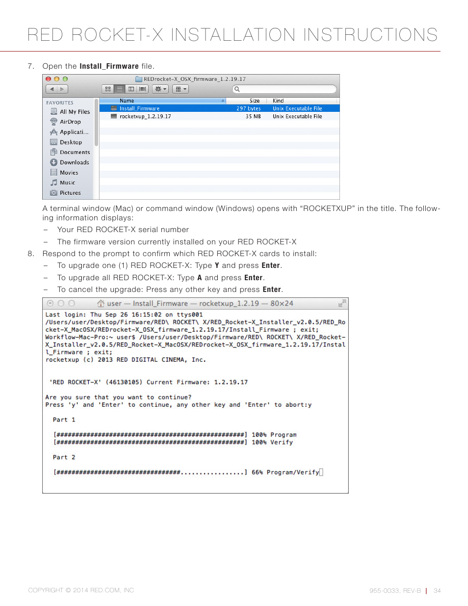 Red rocket-x installation instructions | RED ROCKET-X User Manual | Page 34 / 45