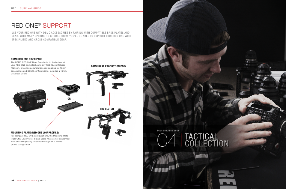 Red one® support, Tactical collection, Red one | Support | RED SURVIVAL GUIDE User Manual | Page 19 / 37