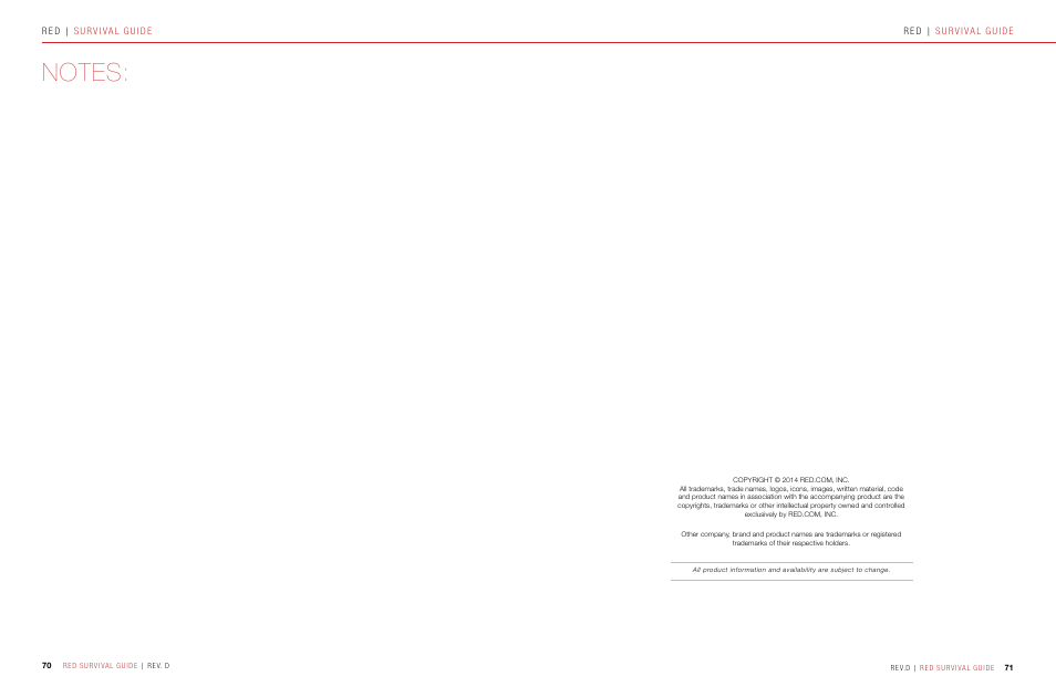 RED SURVIVAL GUIDE User Manual | Page 36 / 37
