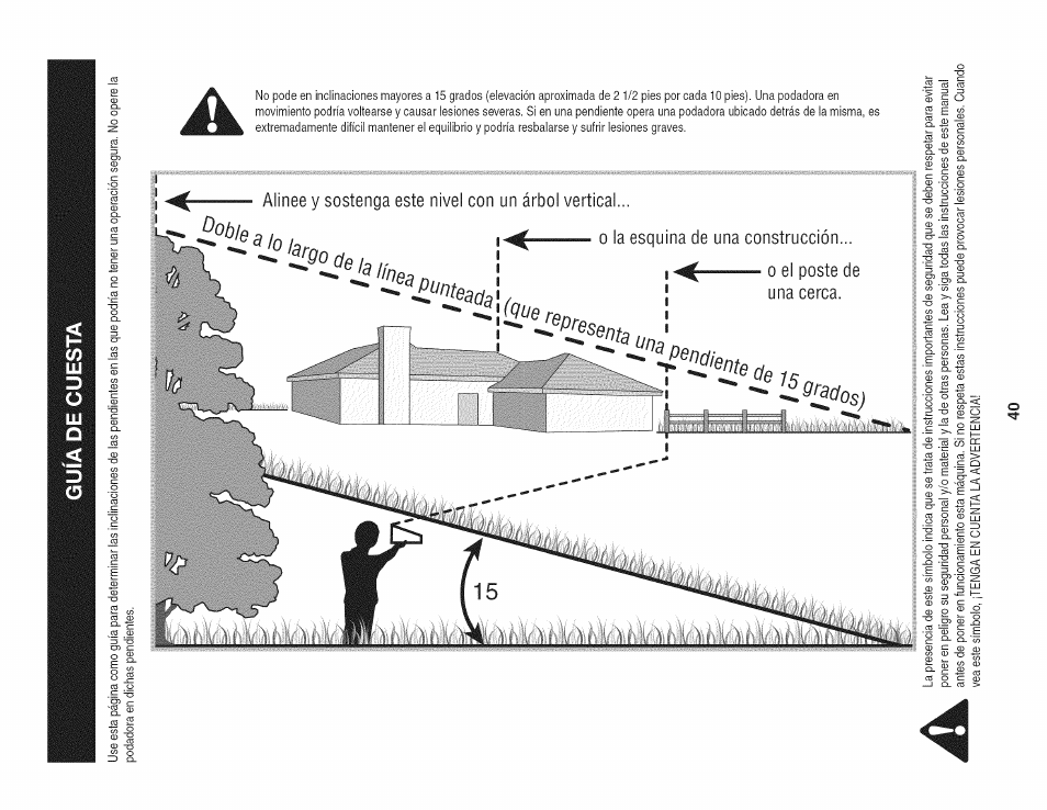 Guia de cuesta, Guía de cuesta | Craftsman 247.887210 User Manual | Page 40 / 60