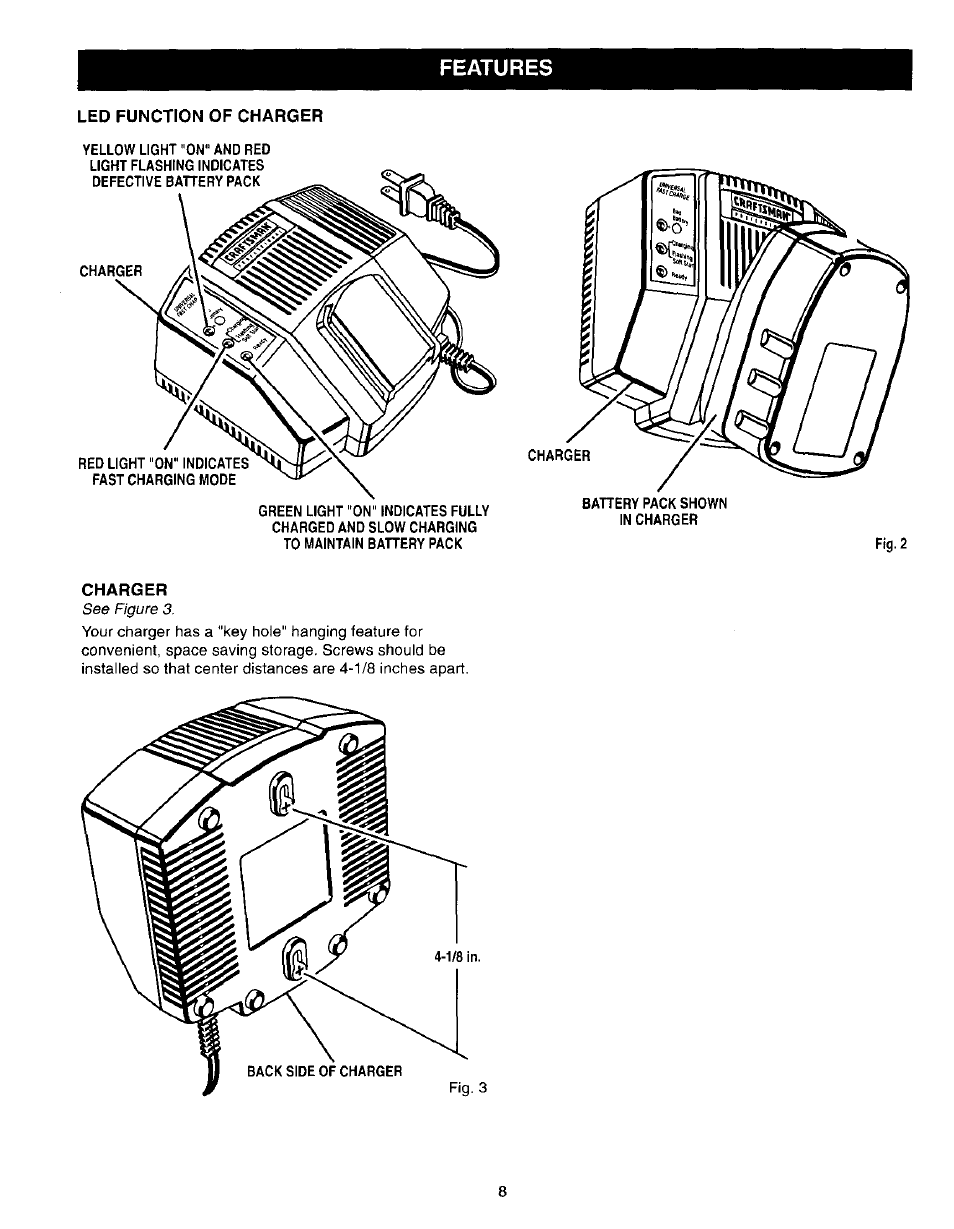 Features | Craftsman 315.271270 User Manual | Page 8 / 20