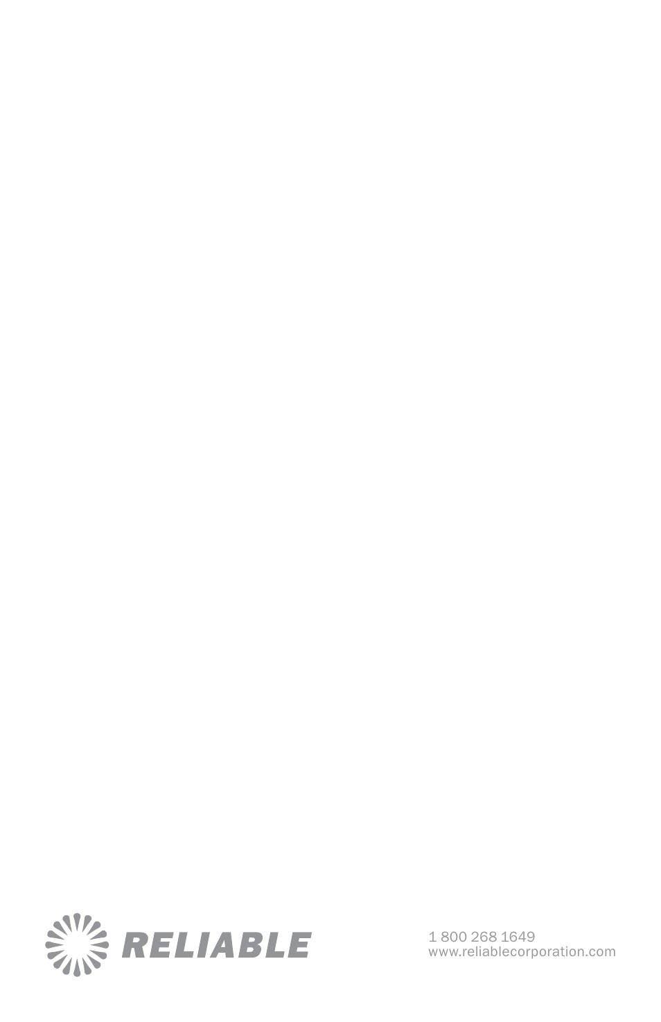Reliable i400 User Manual | Page 40 / 40