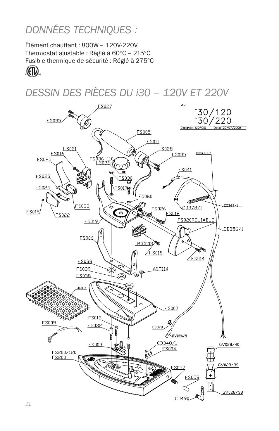 Reliable i30 User Manual | Page 13 / 21