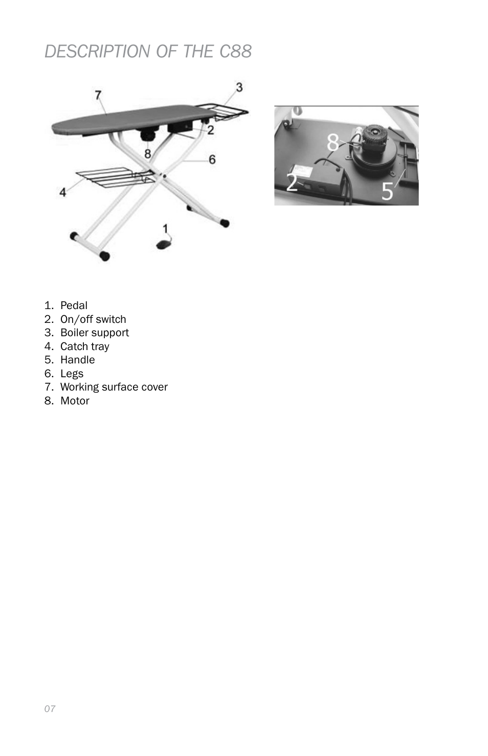 Description of the c88 | Reliable C88 User Manual | Page 10 / 32